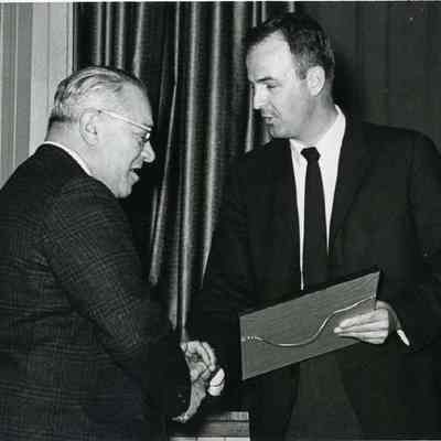 Harry Shulman being Presented with an Award
