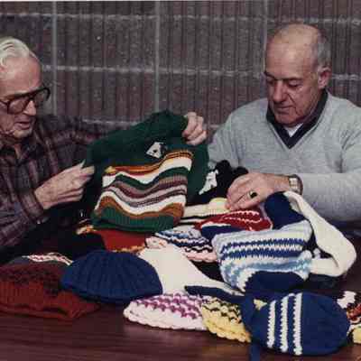 A photo view of Ed Hancox and Al Hannigan. 12/04/1989.