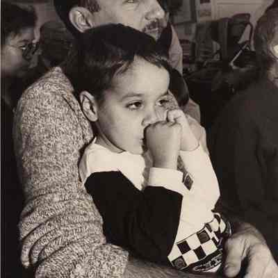 A photo view of David Wilson and son Joseph. 11/16/1992.
