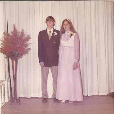Cathy Livernois escorted by Micky Potter.