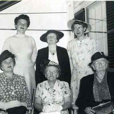 Edythe Laws, Miriam Thomas, Helen Varney and others, Centennial Hall