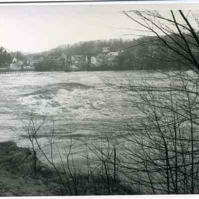 1987 Androscoggin River Flood Swing Bridge Topsham Side