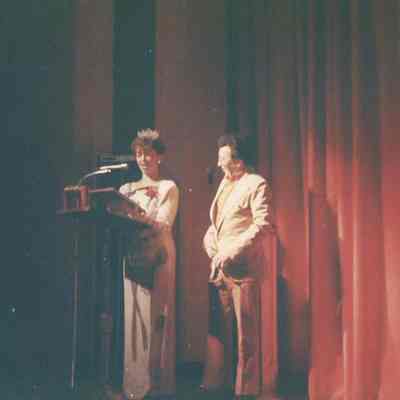 reading the Pageant Award to Richard Gagne.