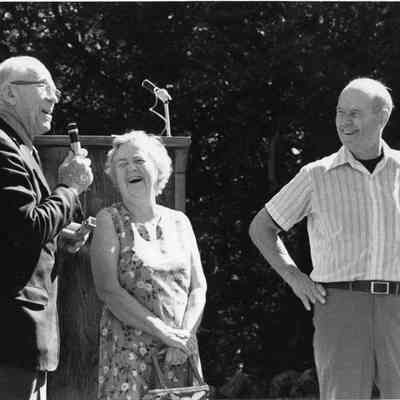 Mr. Burbank, Mrs. White, Mr. Stetson, 50th Anniversary of "Round the World Flyers", Mere Point
