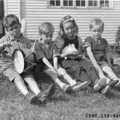 David and Jonathan Pulsifer and Two Other Children