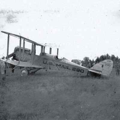 First Airplane to bring U.S. Mail to Brunswick