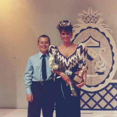 Katherine Albano and her brother.