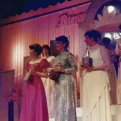 A color photograph of the 1960, 1963 and 1964 Brunswick Teen Queens