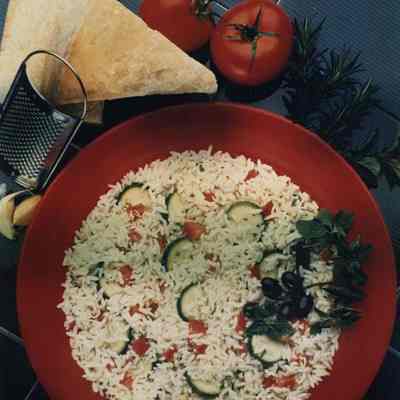A photo view of food on a plate. 6/25/1990.