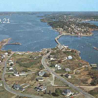 Aerial View of Orr's and Bailey Islands
