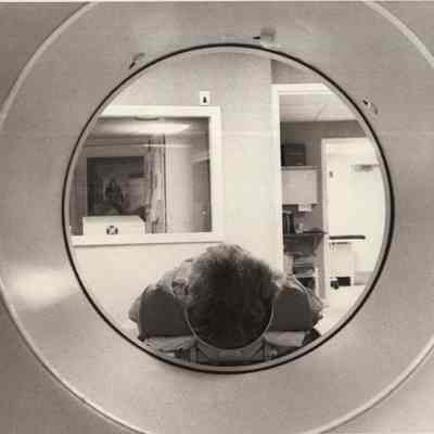 A photo view of the CT Scanner. 6/3/1992.