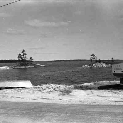 A photo view of Lookout Point in Harpswell. 3/1/1984.
