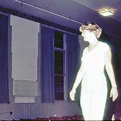 Contestant Rehearsing for the Miss Teen Queen Pageant