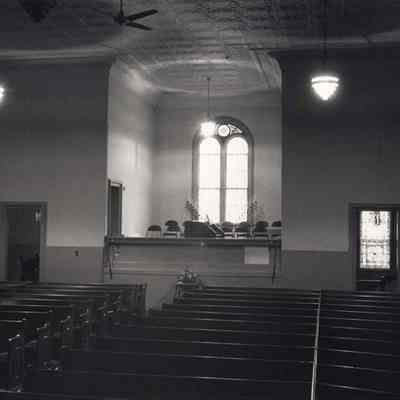 Interior of the United Methodist Church