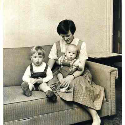 Mrs. Louise Huntington and Children