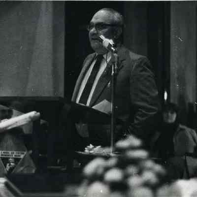 Harry Shulman Giving a Speech