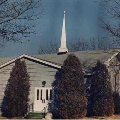 A photo view of the Church of the Nazarene. 1/27/1989.