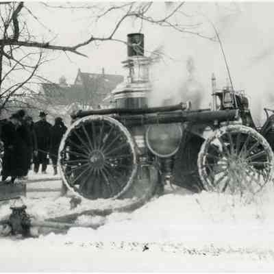 A photo of Portland Fire Dept Steamer. 1/1904.