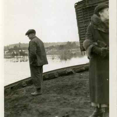 Railroad trestle, 1936 flood