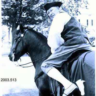 "Colonial" man on horse