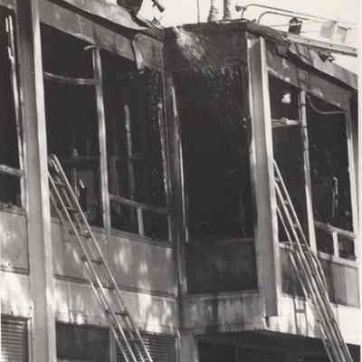 Fire at Brunswick Jr. High School