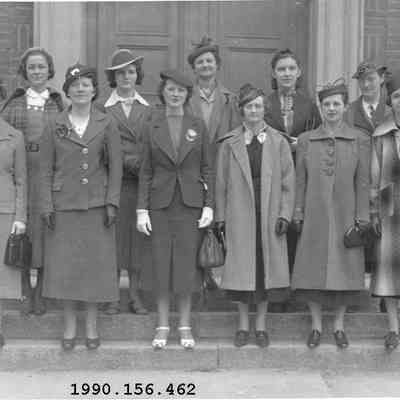 Women (identified) at St. John's School