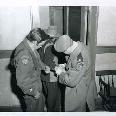 New York Man in Town Hall Courtroom