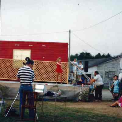 Corrie Pottle performing at the Topsham Fair Variety Show
