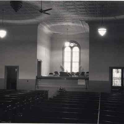 Interior of the United Methodist Church
