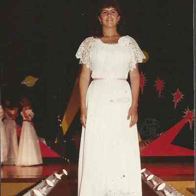 A color photograph of contestant # 4 Patricia Stuart
