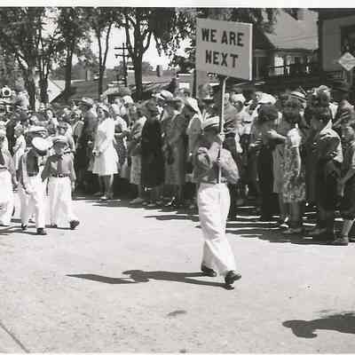 Group of Boys in Brunswick's 200th Anniversary Parade