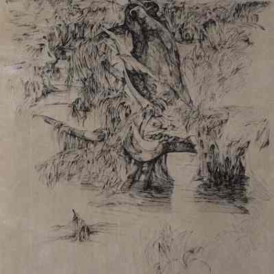 A photo view of a drawing by Mark F. Libby. 8/27/1970.