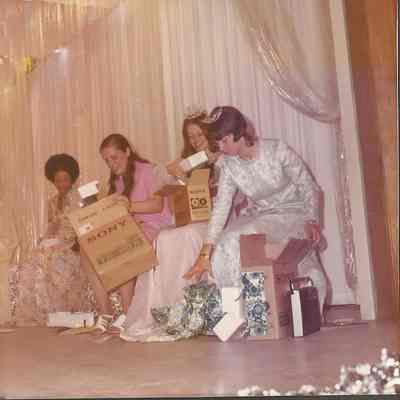 Barbara, Sharon and Doris are cleaning up the mess they made.