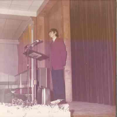 Jim Lewis C.Y.O. President welcoming the audience.