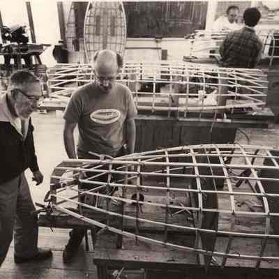 A photo view of Platt Monfort and Steve Thomas. 2/17/1992.