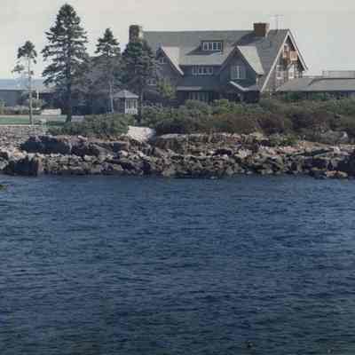 A photo view of a shore line home. 10/18/1991.