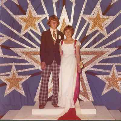1977-78 Brunswick Teen Queen Shannon Crane escorted by Philip Beck.