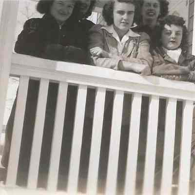 Five Unidentified Women on a Porch