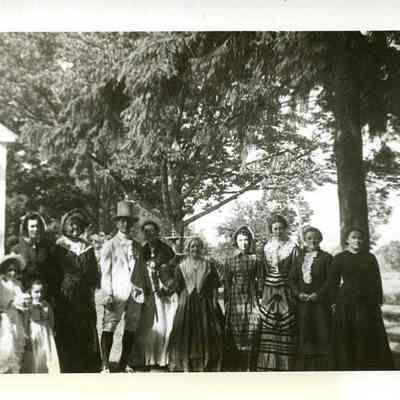 A Group Dressed in Costume for the Brunswick Bicentennial