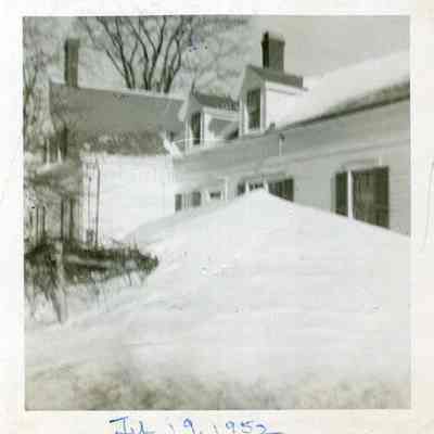 Stover Homestead after Snowstorm