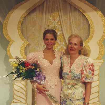 Lisa Kelly and her dance teacher.