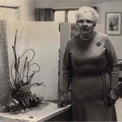 A photo view of Mrs. Arthur Bowker. 5/18/1981.