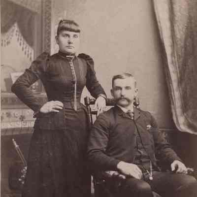 A photo of a couple.