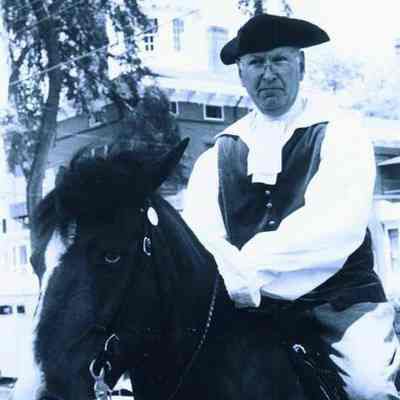Unknown man on horse