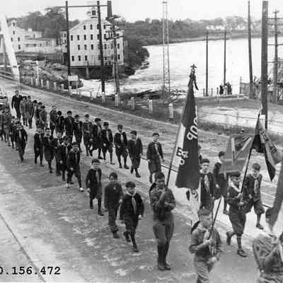 Boy Scouts Marching in the Bicentennial Parade