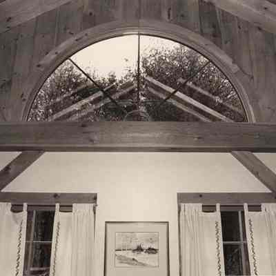 A photo view of a fancy window. 11/31/1992.