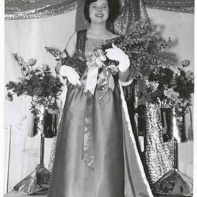 Micheline Paquette with a self portrait for future use as Teen Queen 1965-66