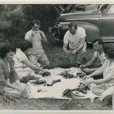 Couples at the Verney Mill Picnic