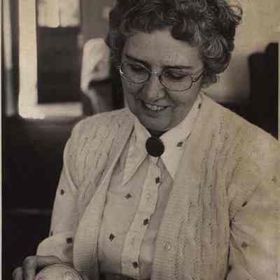 A photo view of Marjorie Libby. 4/1/1976.