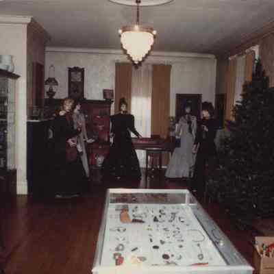A photo view of an exhibit in the PHS Museum. 12/1982.